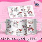Pai… Onze vidas Versão Pai de Menina  - Arte Avulsa Caneca