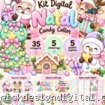 Natal Candy Collor - Kit Digital