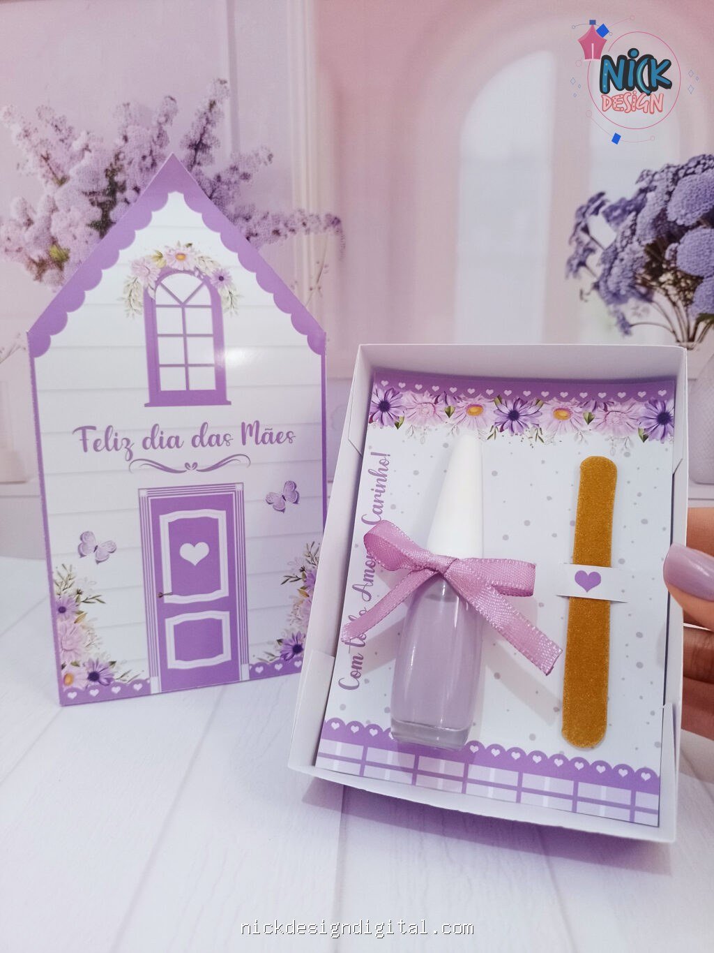 Caixinha Casa Esmalte e Lixa - Dia das Mães - Imagem 1