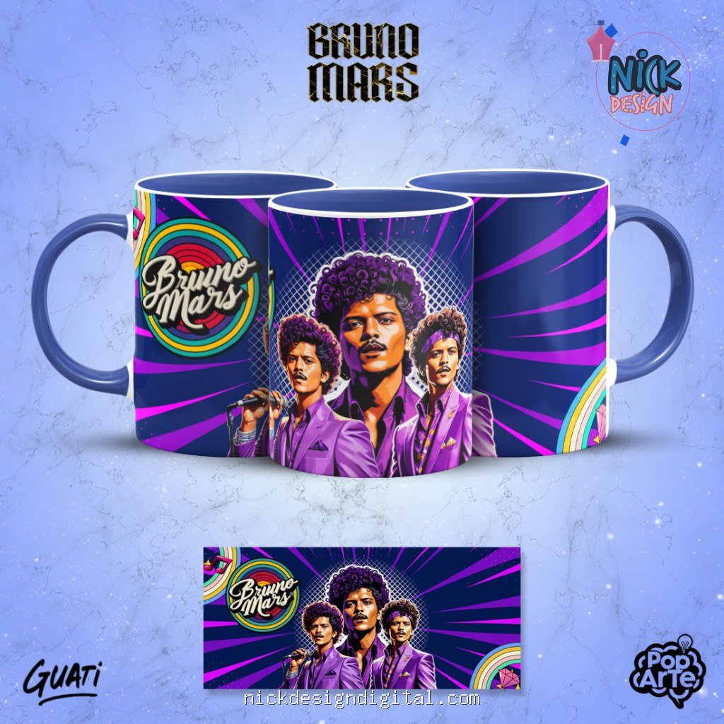 Bruno Mars - Artes para Canecas - Imagem 12