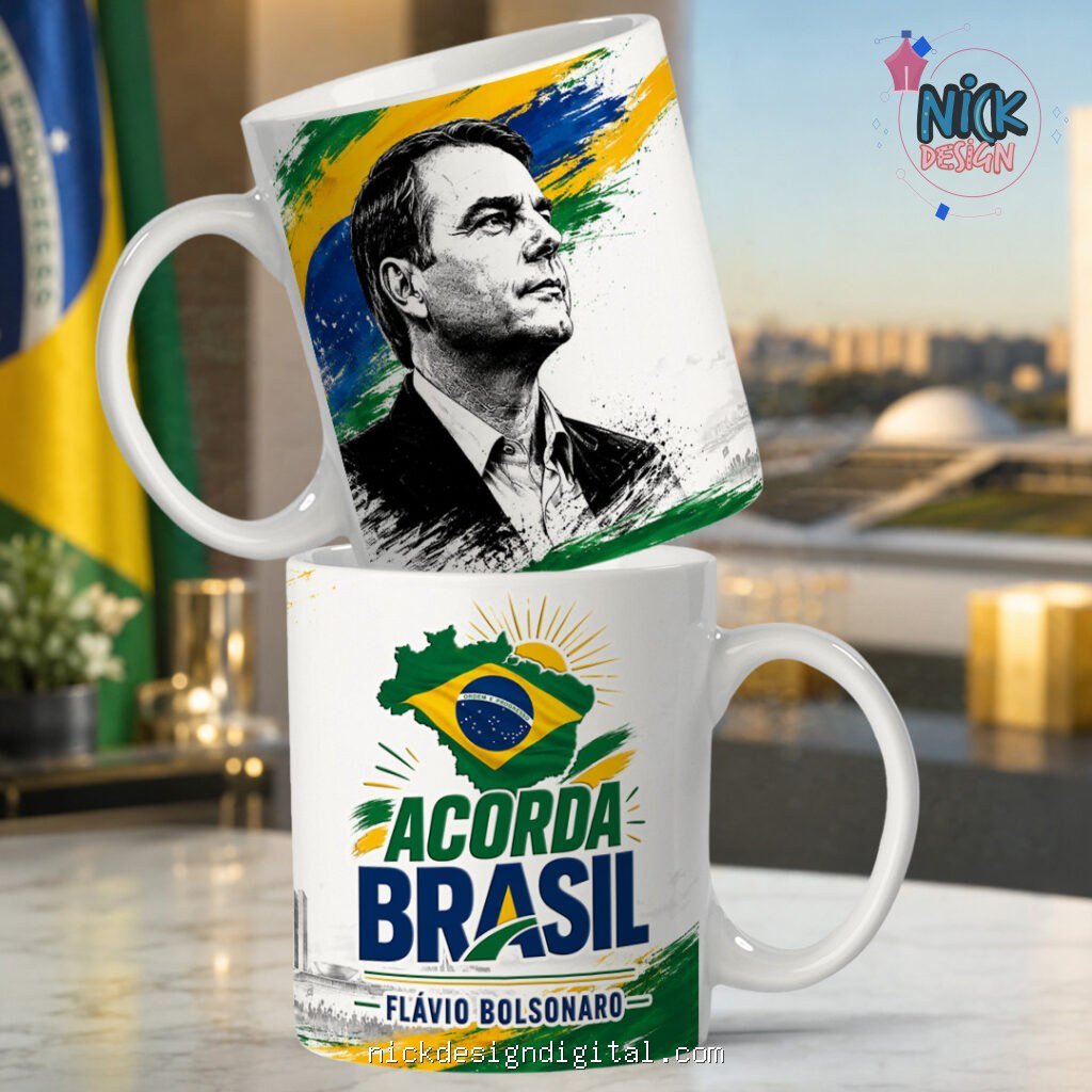 Política Flavio Bolsonaro - Artes Caneca - Imagem 2