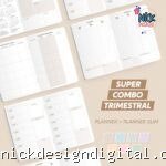 Super Combo Planner Modular Trimestral + Trimestral Slim 2027 – Brochura (Nilmara)