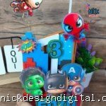 Vingadores Baby - Porta Vela 3D