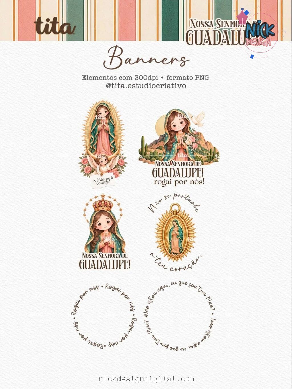 Santos - Nsra de Guadalupe - Ilustrações (Tita) - Imagem 4