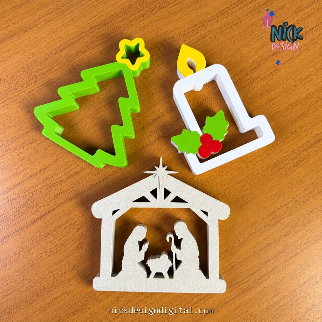 Enfeites de Natal (Arquivo Impressão 3D) - Imagem 1