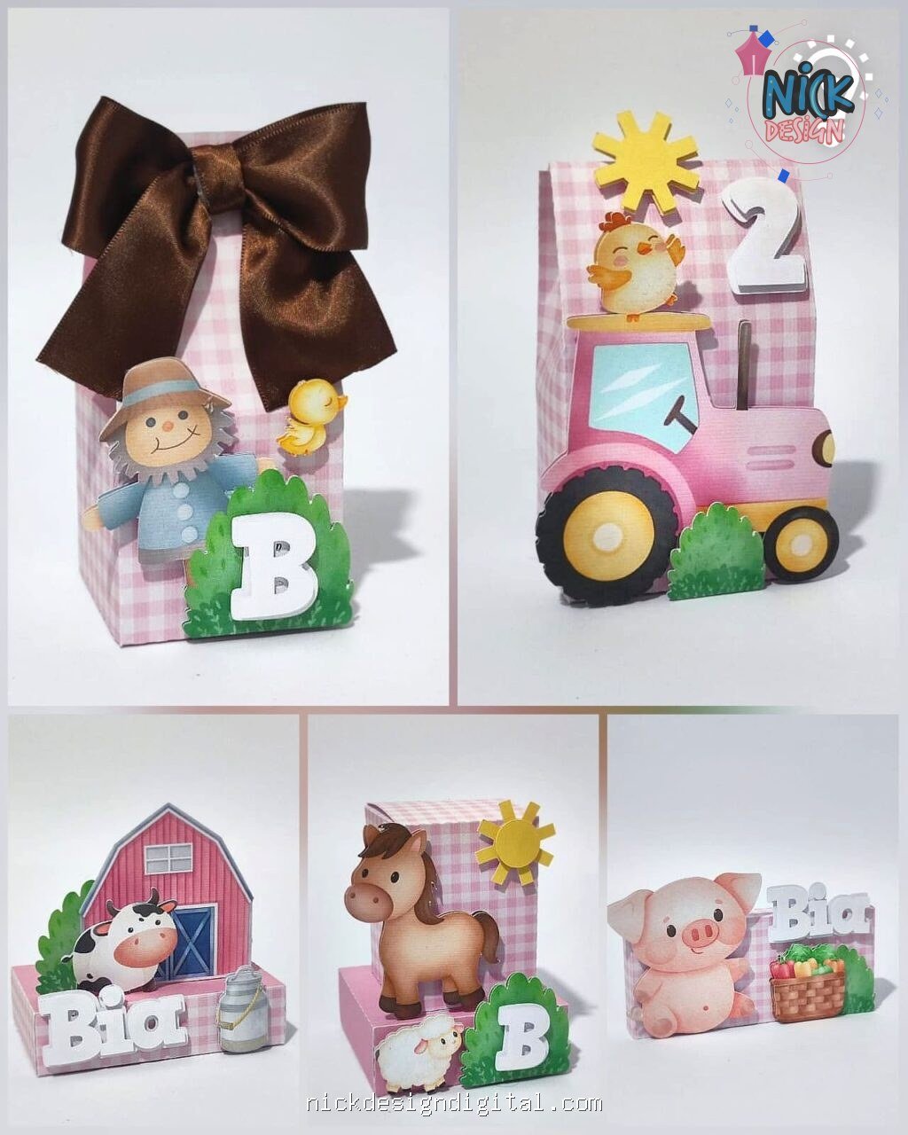 Fazendinha Menina - Kit Festa Pronta - Imagem 1