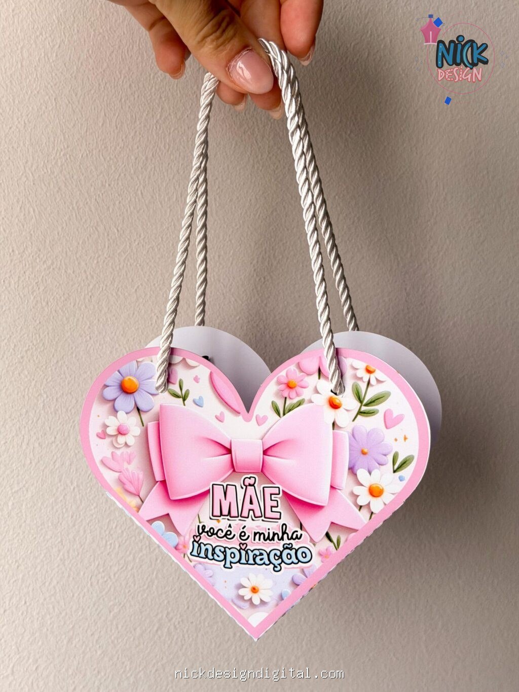 Bolsinha Coração - Dia das Mães (Pandoca) - Imagem 13