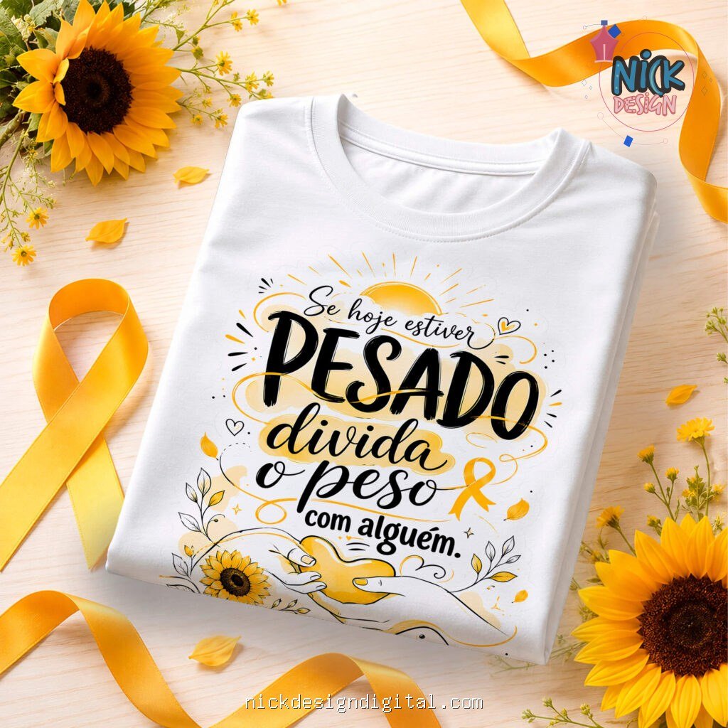 Setembro Amarelo - Artes Camisetas - Imagem 9