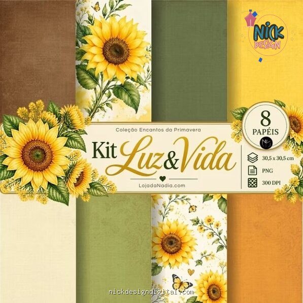 Luz e Vida – Girassol – Col Encantos da Primavera
