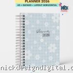 Planner Datado 2026 - A5 Horizontal