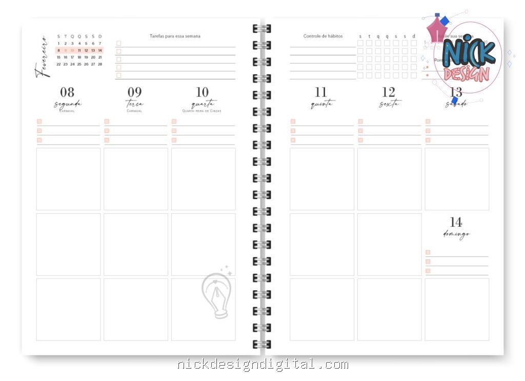 Miolo Planner Joy 2027 (Trilha de Papel) - Imagem 3