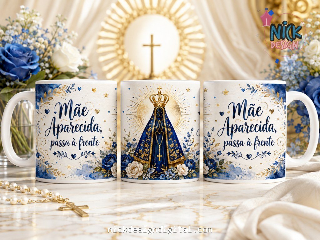 Pack Nossa Senhora Aparecida 2026 - Artes Canecas - Imagem 10