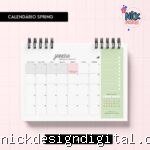 Calendário Spring 2026 (Trilha de Papel)