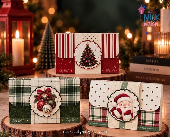 Caixa para KitKat de Natal - Imagem 1