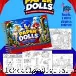 Sonic - Livro Colorir A5 (Paper Dolls)