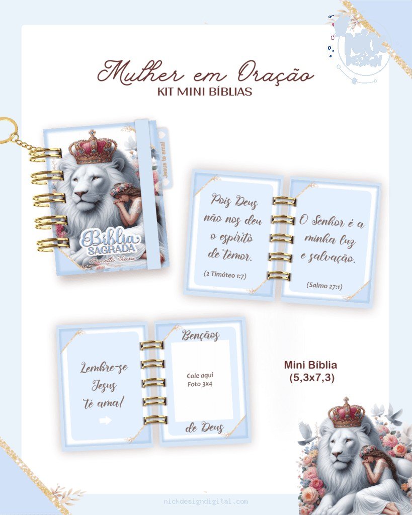 Mulher em Oração - Combo Mini Bíblias (Pamella)