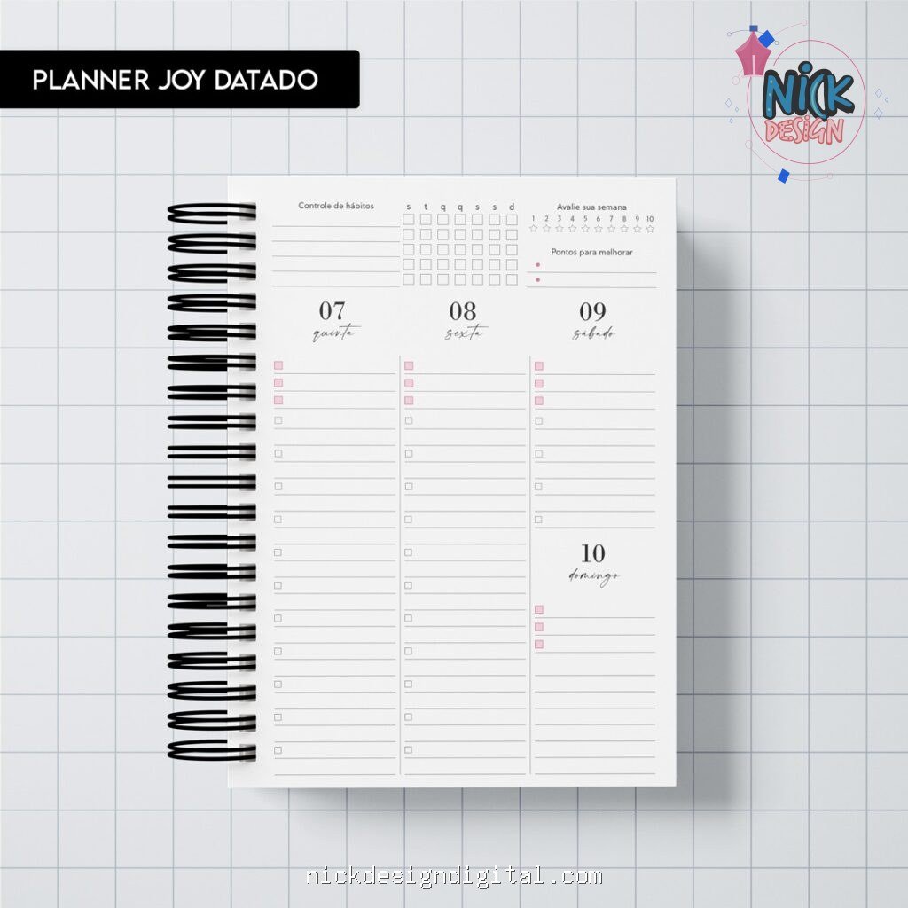 Miolo Planner Joy 2027 (Trilha de Papel) - Imagem 1