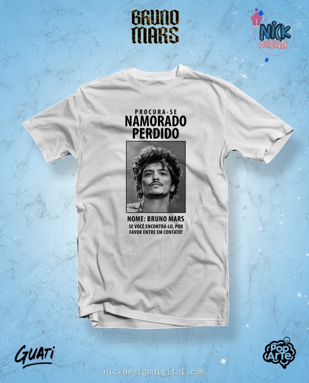 Bruno Mars - Artes para Camisetas - Imagem 7