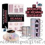 22 Mockups Xícaras / Torres (PSD)