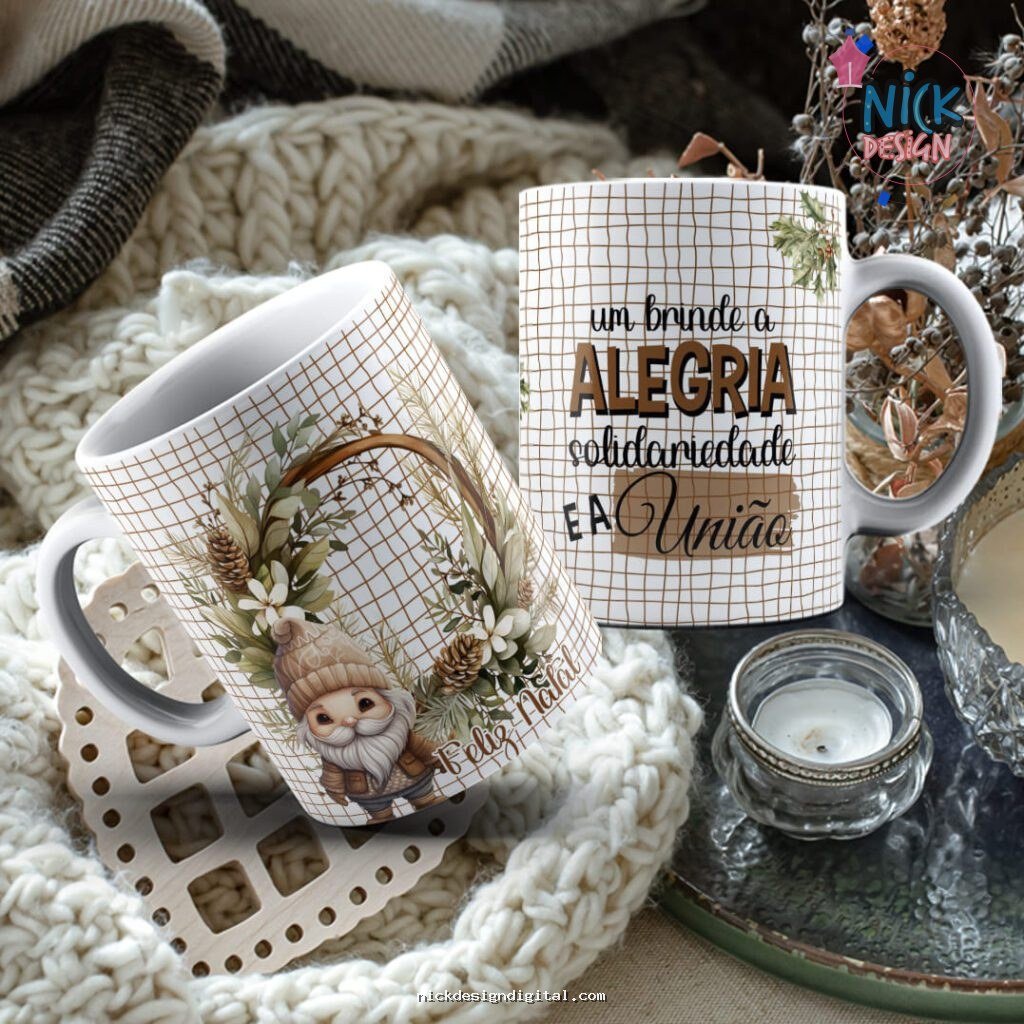 Kit 1 - Canecas de Natal 2023 (Personalize) - Imagem 1