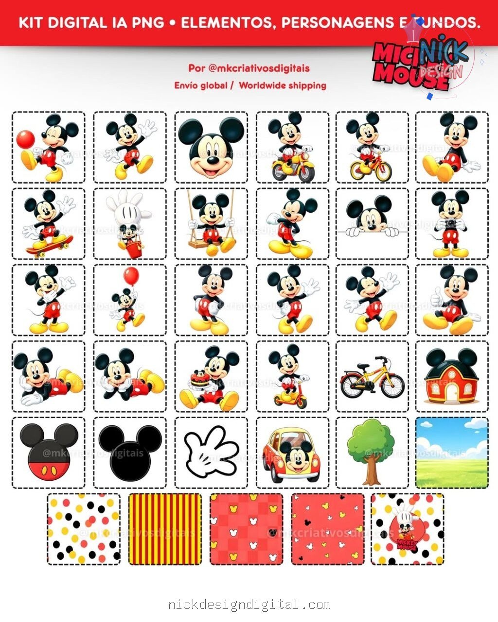 Mickey Mouse - Kit Digital - Imagem 2