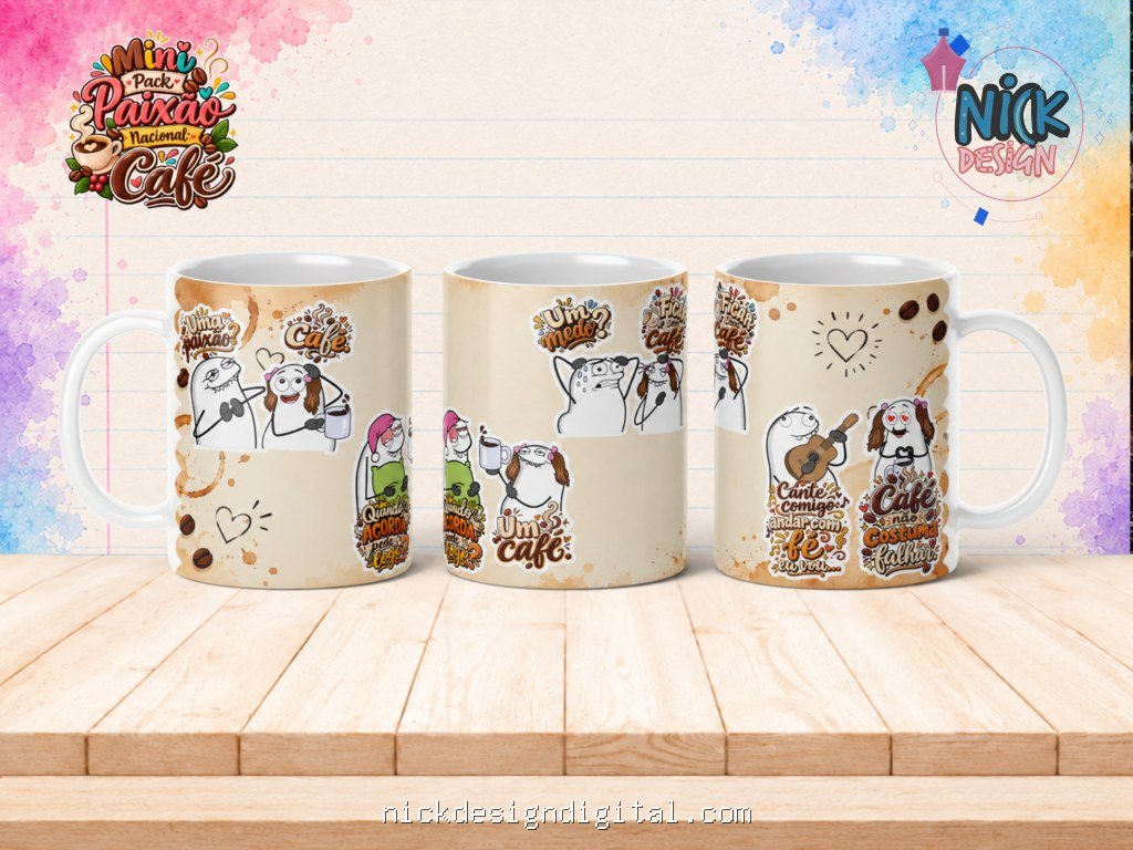 Mini Pack Paixão Nacional Café - Artes Canecas - Imagem 4