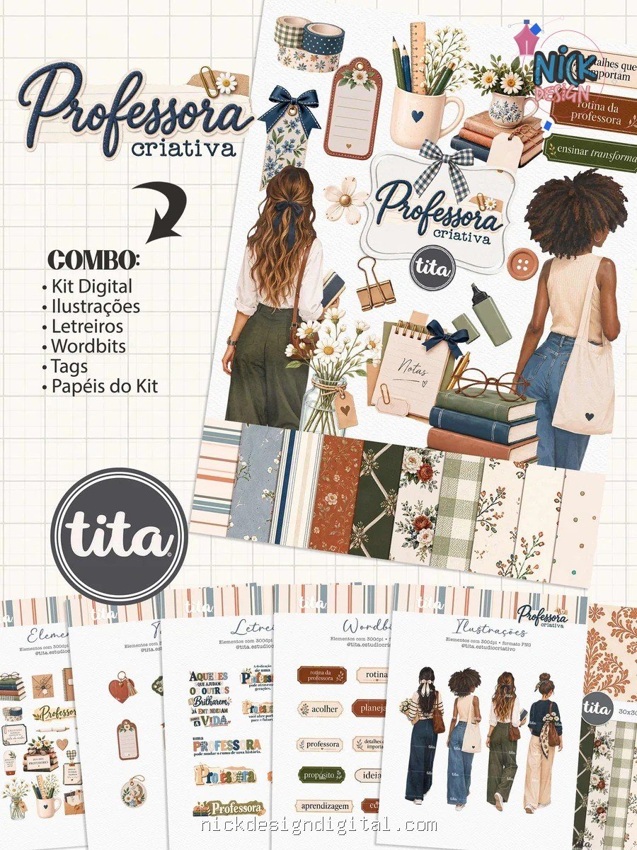 Professores 2026 - Combo Printables (Tita) - Imagem 1