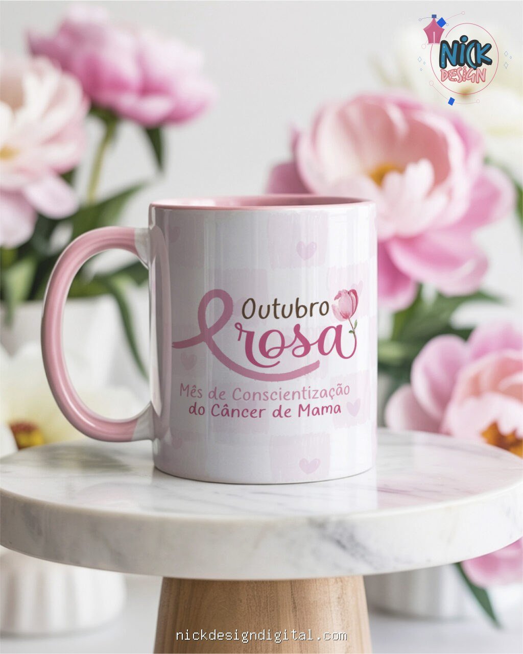 Kit Canecas Outubro Rosa V7 - Imagem 1