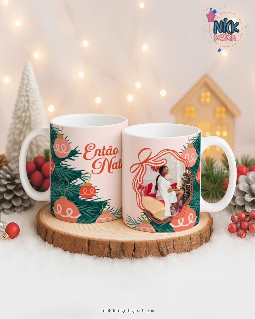 Natal V7 COM FOTO - Artes para Canecas