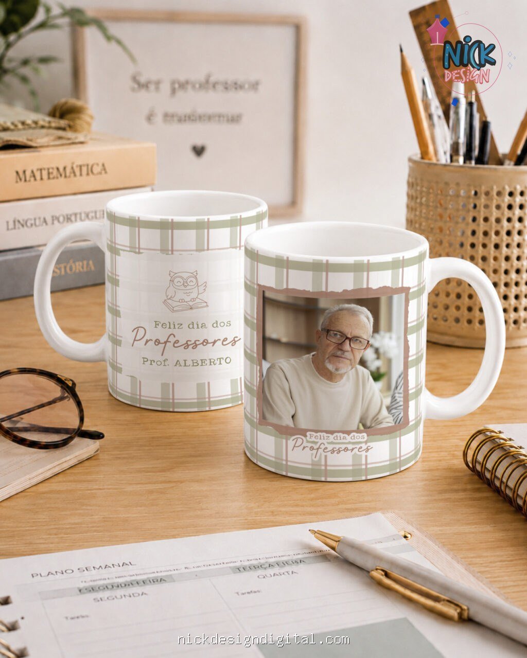 Kit Caneca Professores V7 COM FOTO - Imagem 7