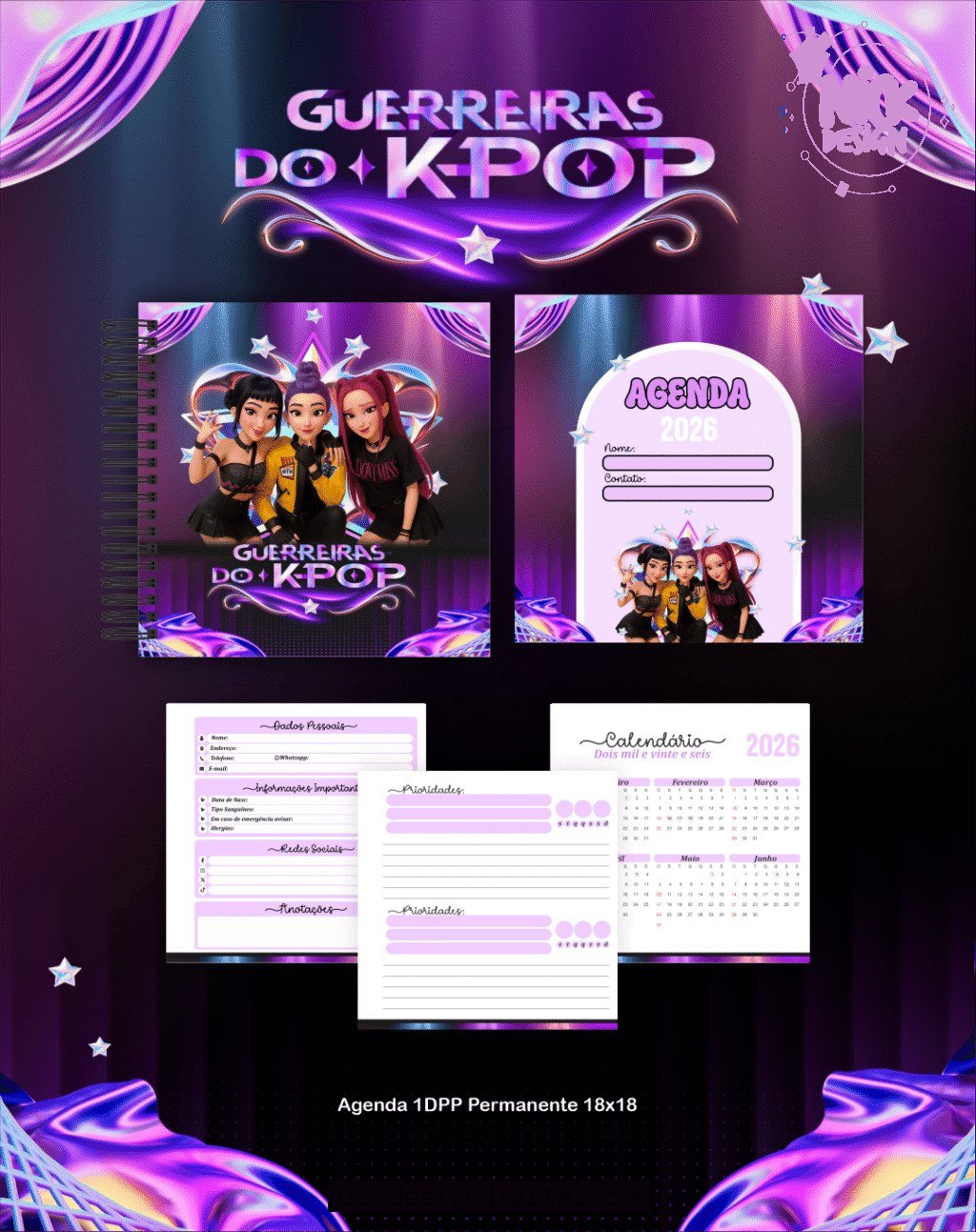 BOX Guerreiras do K-Pop - Escolar 2026 (Pamella) - Imagem 3