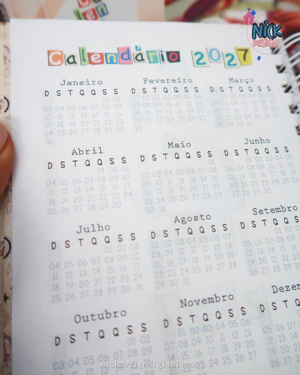 Coleção AGENDAMENTOS 2027 (Mimos Personalizados) - Imagem 17