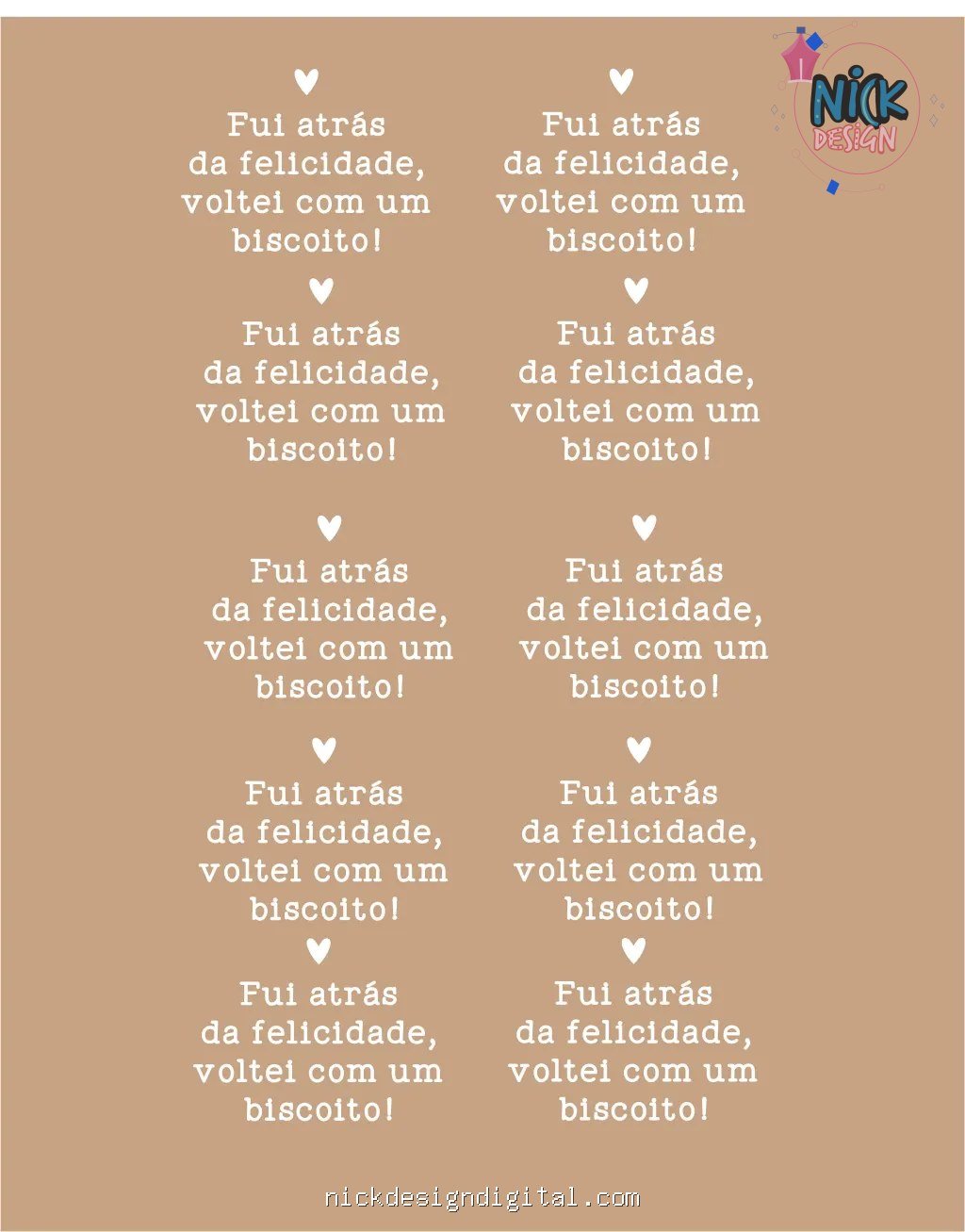 Arquivo DTF UV Biscoito - Imagem 1