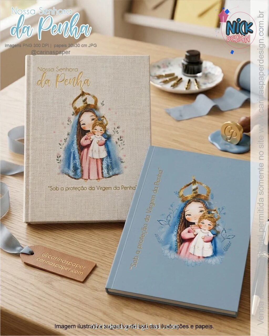 kit Digital Ilustrações Nossa Senhora da Penha - Imagem 4