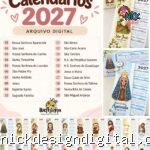 COMBO 1 Calendários 2027 - Santinhos