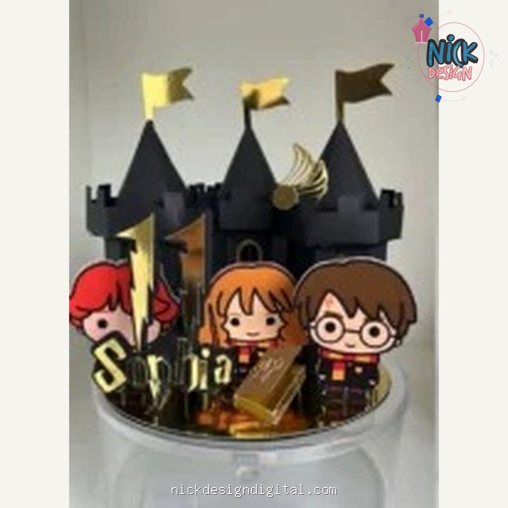 Harry Potter - Topo de Bolo Cenário - Imagem 1