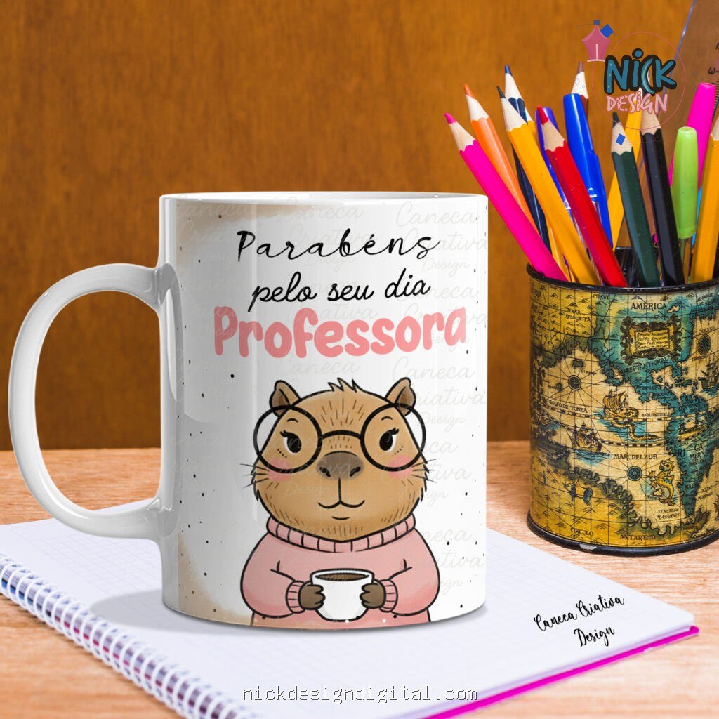 Capivarinhas Professores 2025 (Caneca Criativa) - Imagem 3