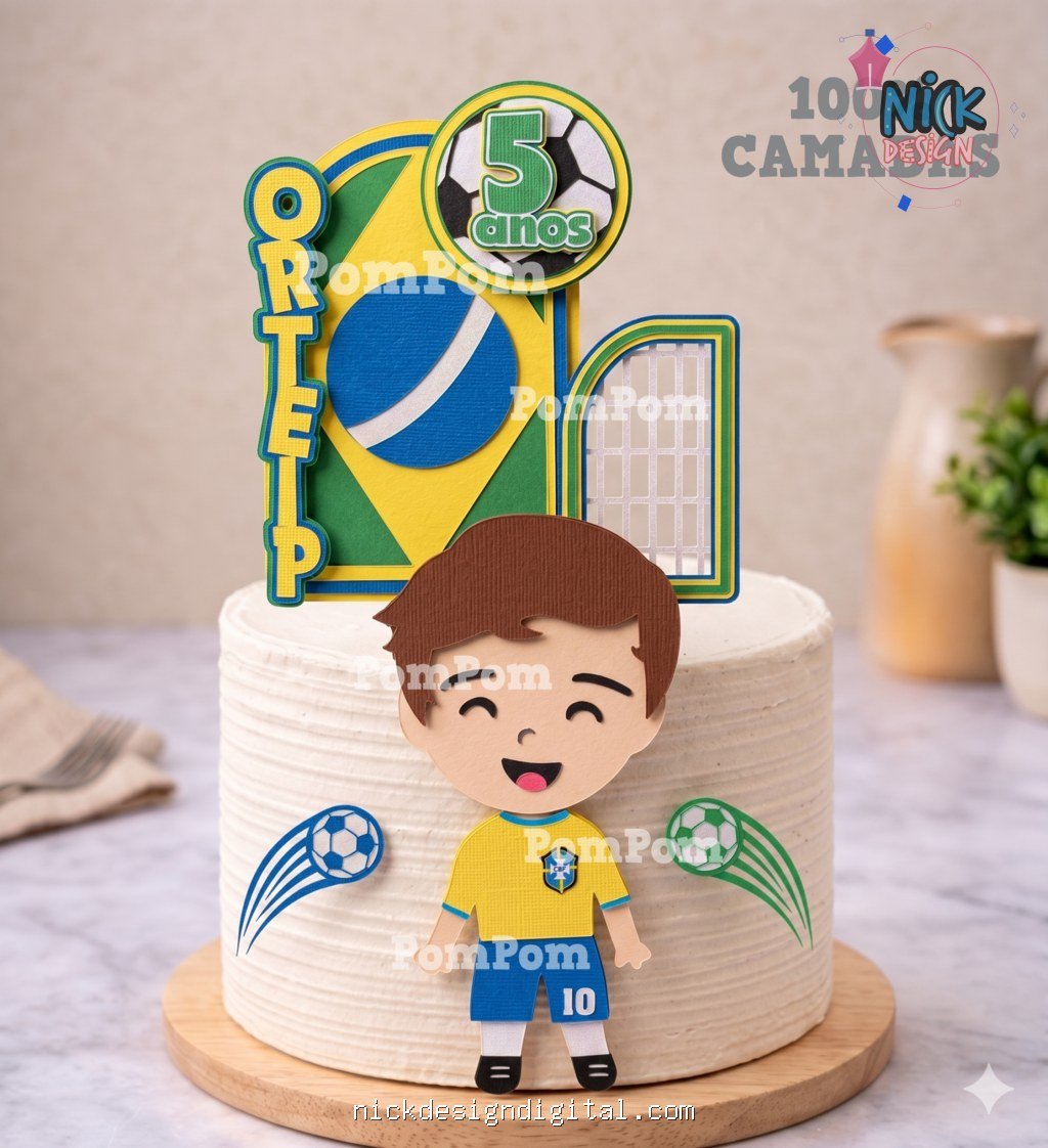 Copa Brasil Menino - Topo de Bolo - Imagem 1