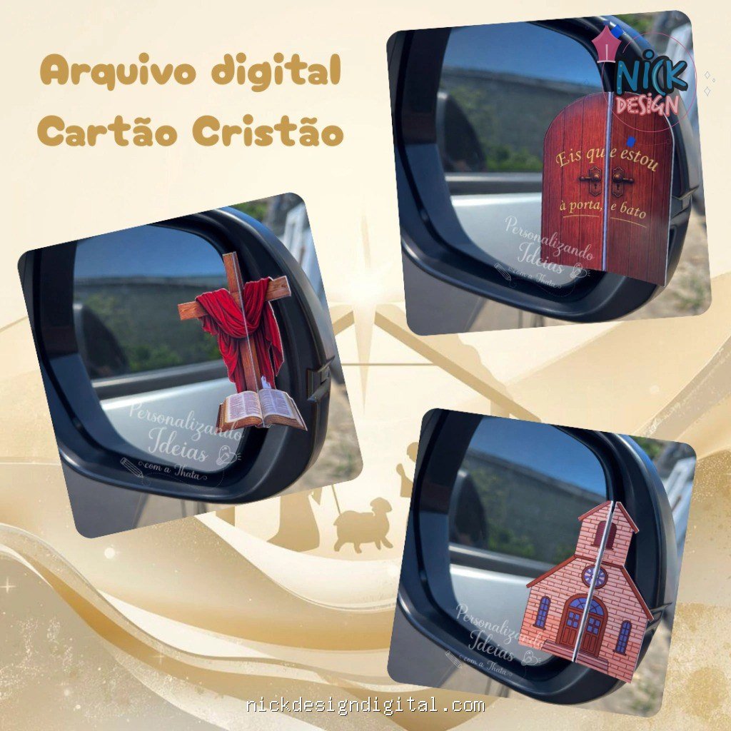 Cards Retrovisor - Cristão