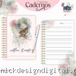 Caderno Floral Rosa (Lina Criativa)