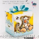 Molde Caixa Cubo - Ursinho Pooh