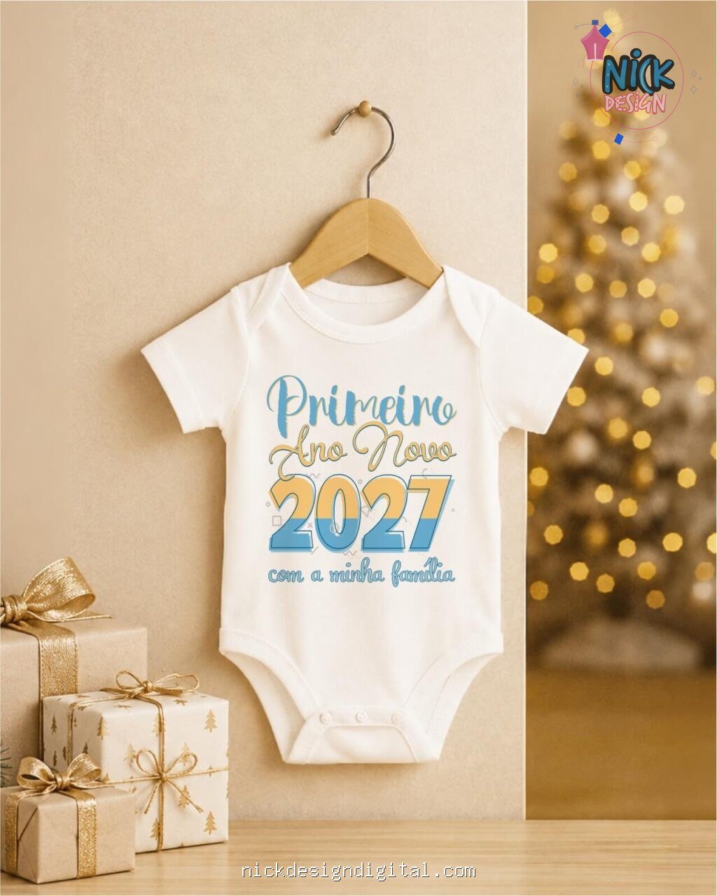 Ano Novo 2027 V5 - Artes Body Infantil - Imagem 12