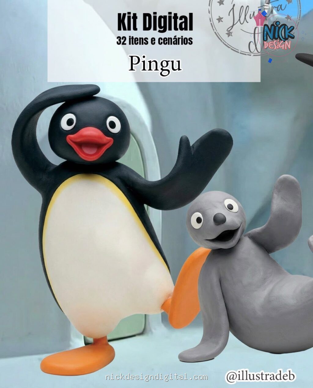 Pingu - Kit Digital - Imagem 1