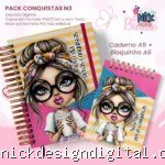 PACK Caderno Pautado A5+Bloquinho A6 – Conquistas N3
