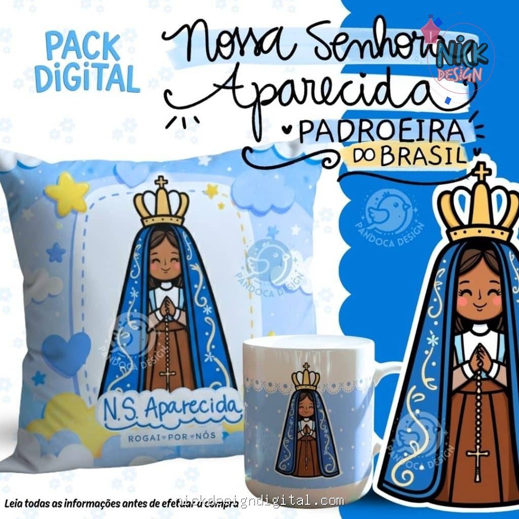 Mini Pack Digital Nossa Senhora Aparecida 2025 (Pandoca) - Imagem 1