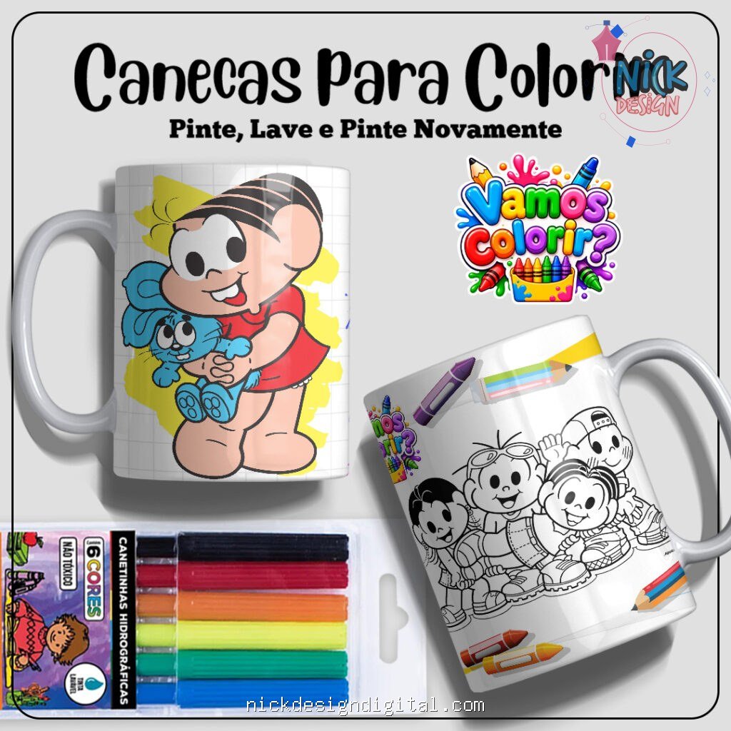 Coleção Dia das Crianças para colorir 2026 - Imagem 13