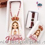 Nossa Senhora de Fátima - Caixa Terço + Brinde