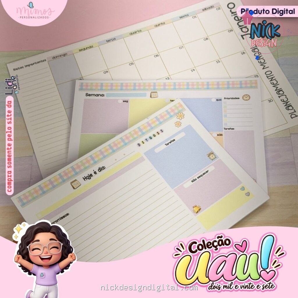 Coleção UAU 2027 - COMBO COMPLETO (Mimos Personalizados) - Imagem 9