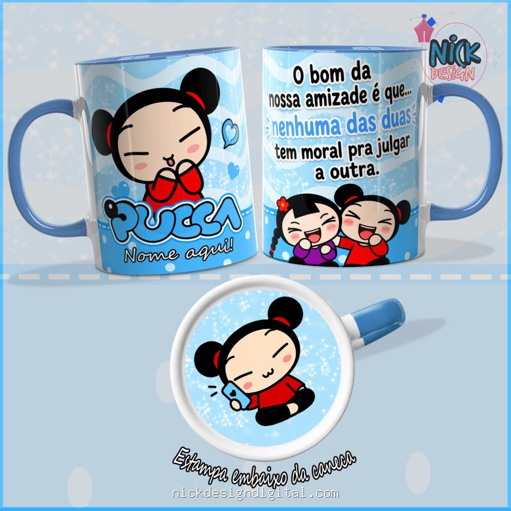 Pucca Amigas + Estampa Exclusiva para o Fundo da Caneca - Imagem 7