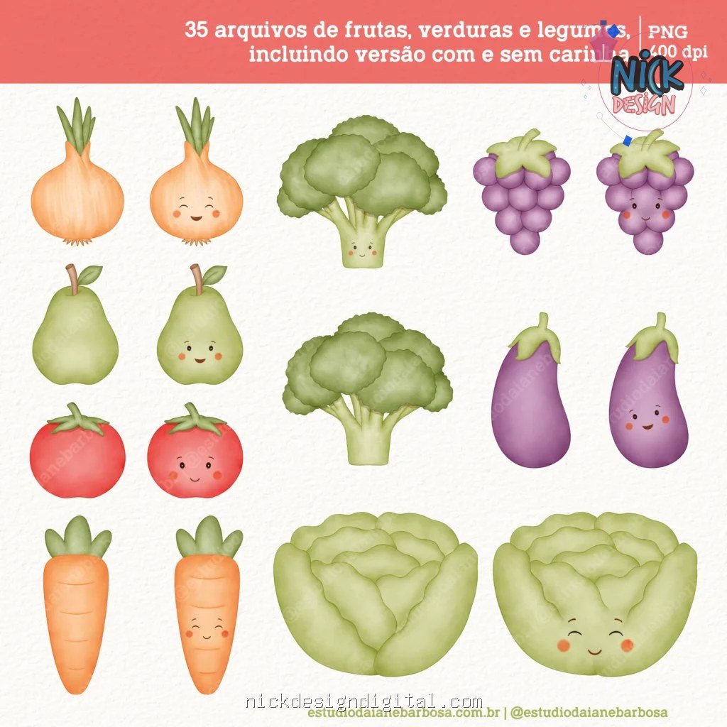 Quitandinha – Cliparts em aquarela - Kit Digital - Imagem 7